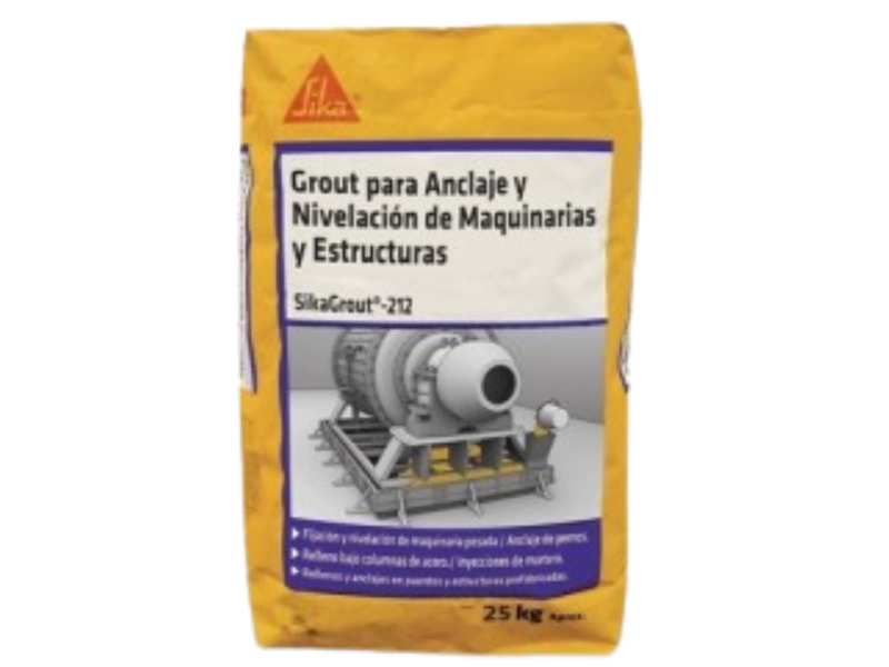 Sika Grout 212 Mortero sin contratación para anclajes y rellenos de precisión